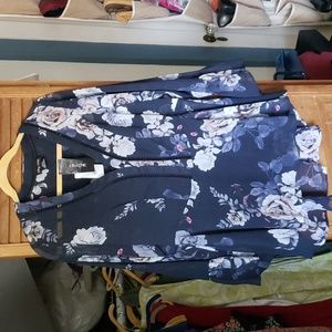 City chic sheer blouse with cami size 12